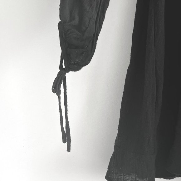 Nat by Natalie Martin Black Oversized Fit Tent/Peasant Sasha Dress, Sz S - Picture 8 of 10